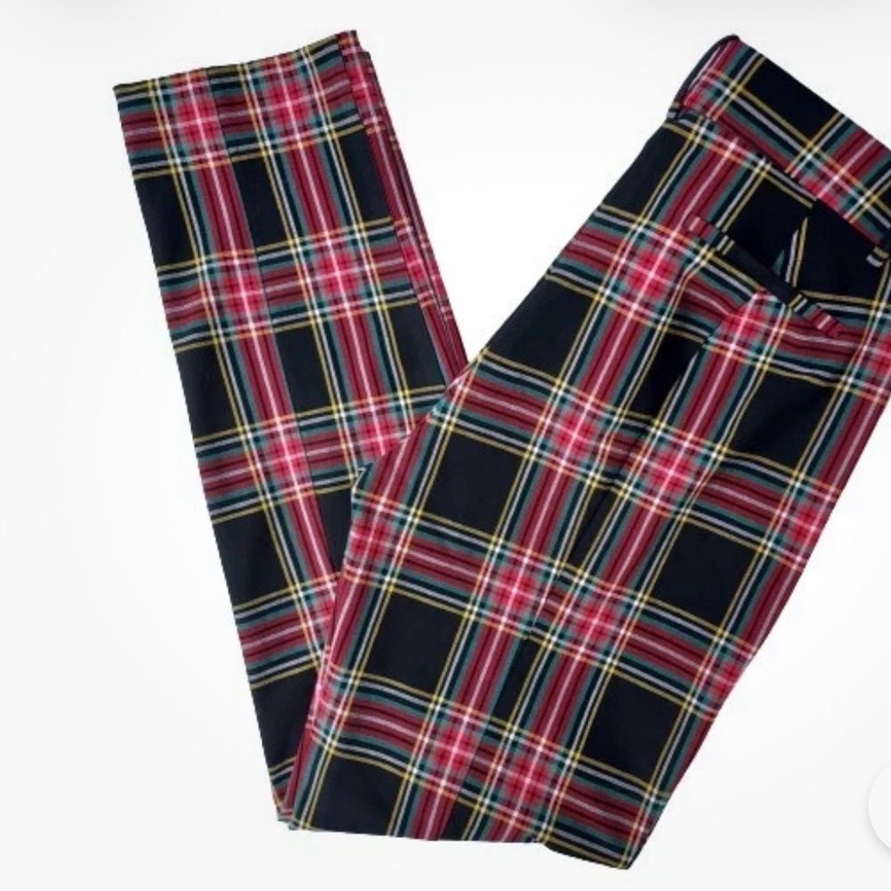 J Crew Ruby Tartan Plaid Pants size 4 - Picture 2 of 10